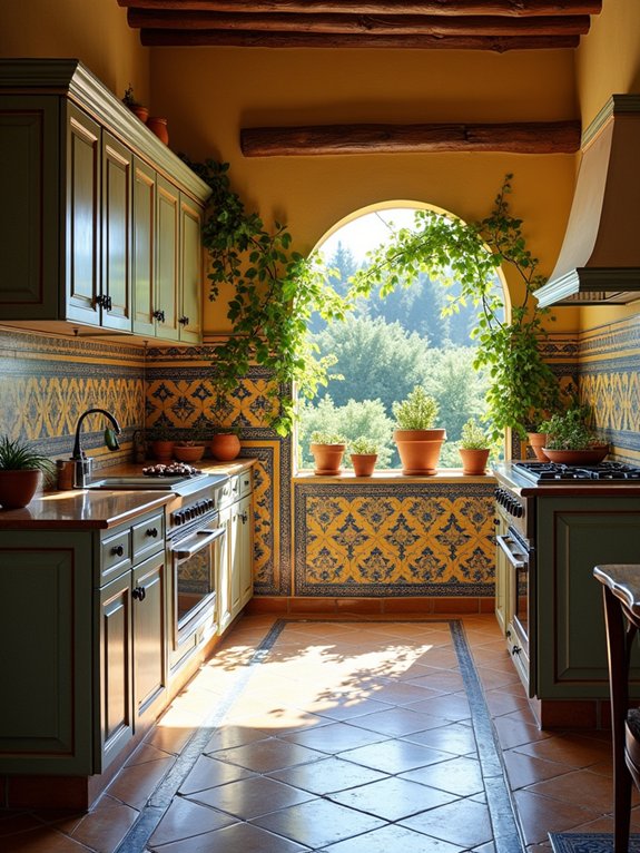 vibrant hand painted tile artistry