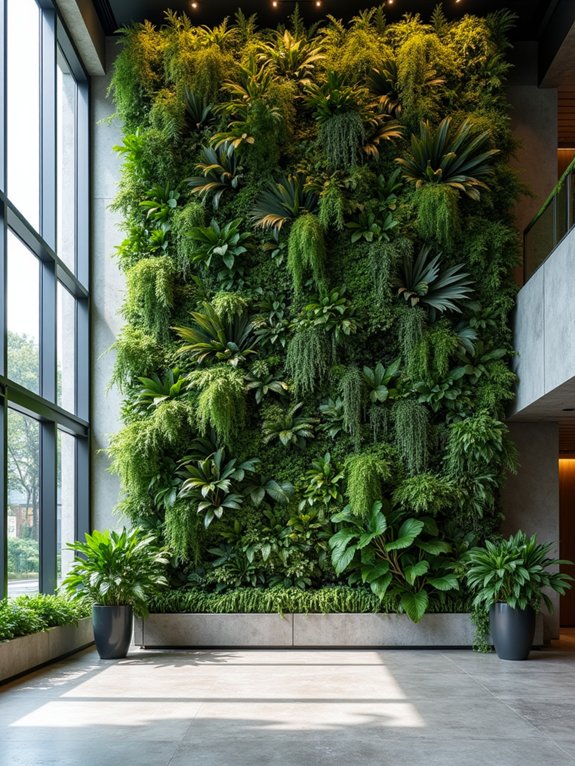 vibrant indoor green installations