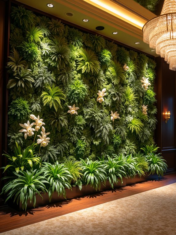 vibrant indoor vertical gardens