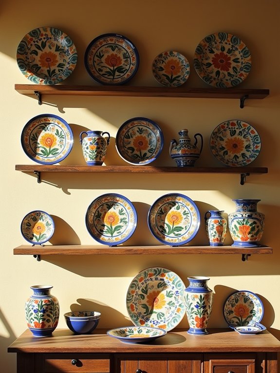 vibrant majolica pottery collection