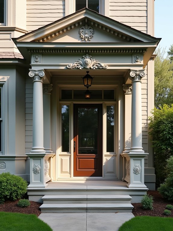 victorian inspired concrete elegance