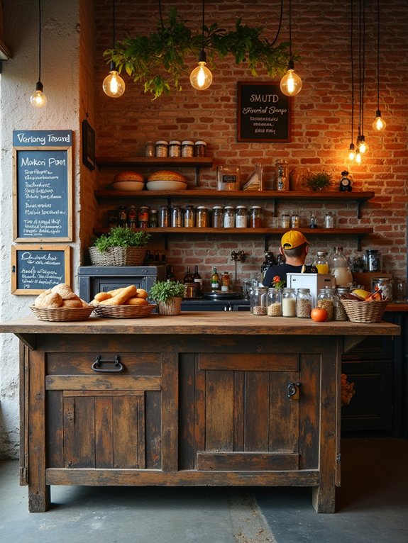 vintage chalkboard menu displays