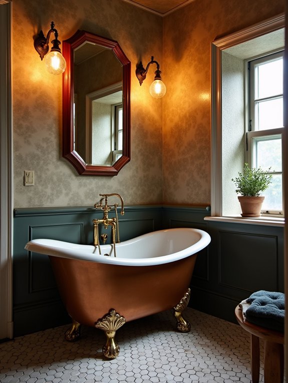 vintage elegance in bathrooms