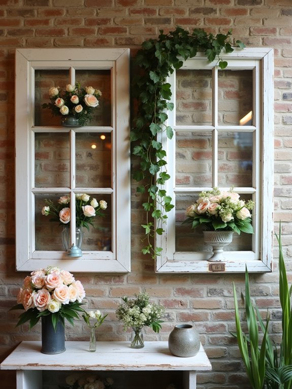 vintage frames enhance decor