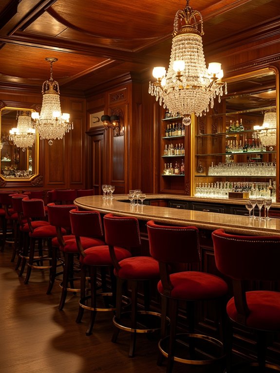 vintage hollywood glamour bar
