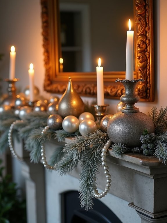 vintage mercury glass garland