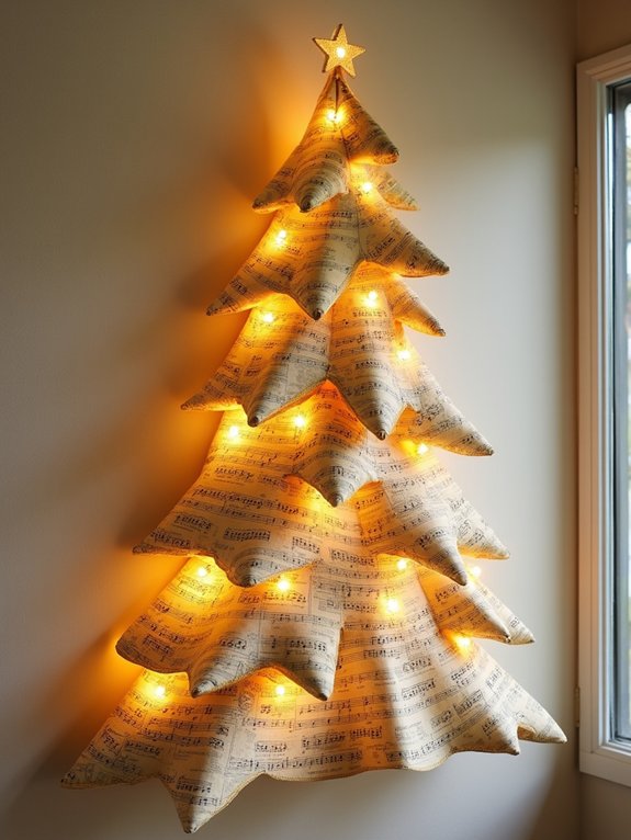 vintage music christmas tree