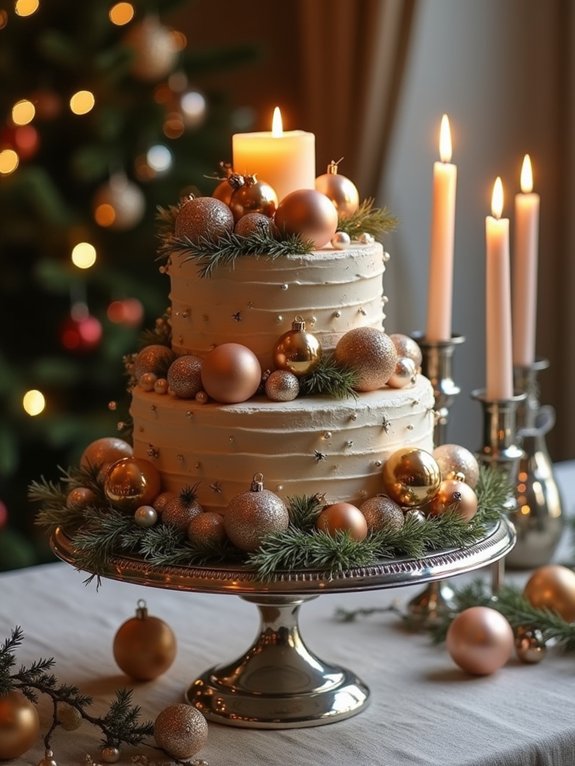 vintage ornament tree display