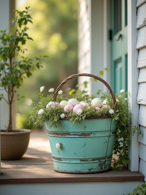 vintage oversized easter baskets