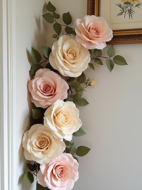 vintage paper flower arrangement