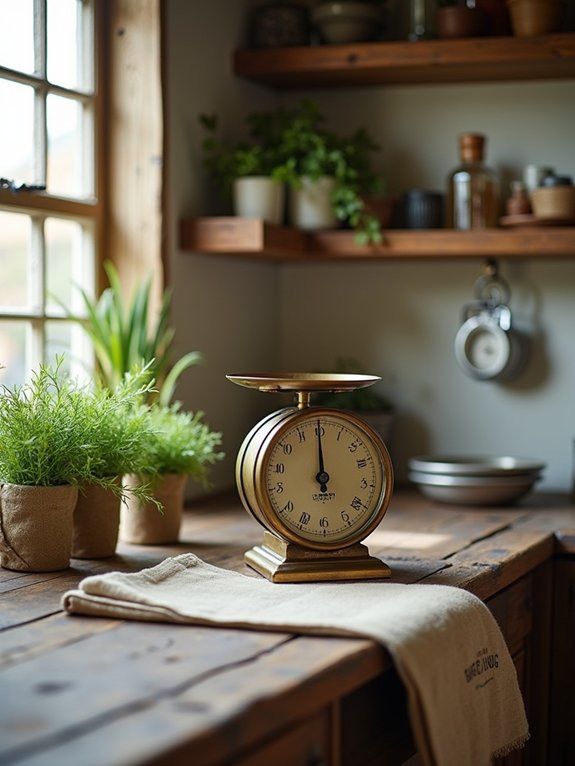 vintage scales as decor