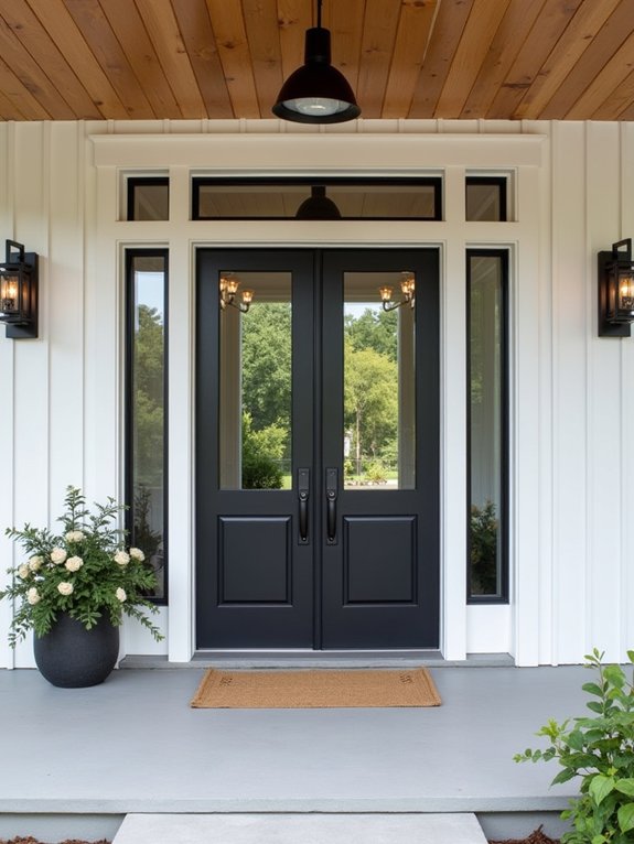 welcoming front door design