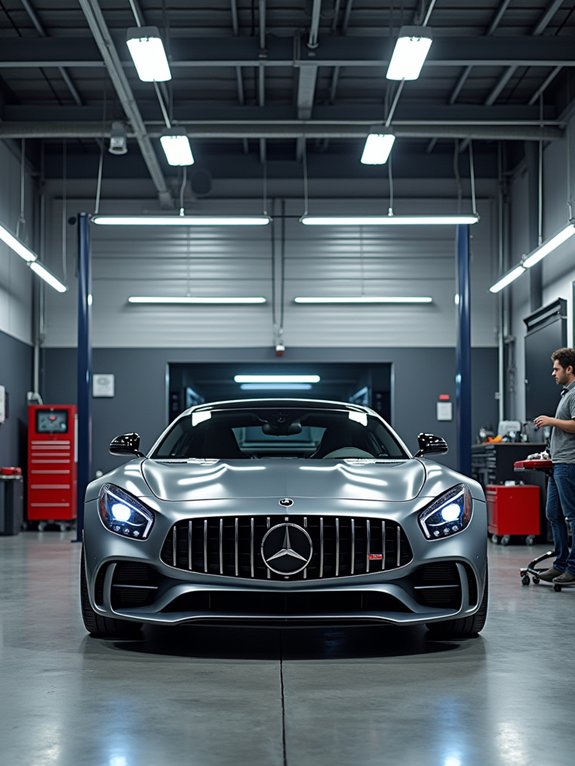 well equipped auto workshop setup