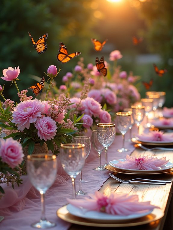 whimsical butterfly garden party