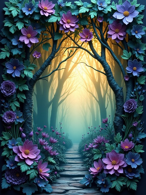 whimsical paper woodland decor
