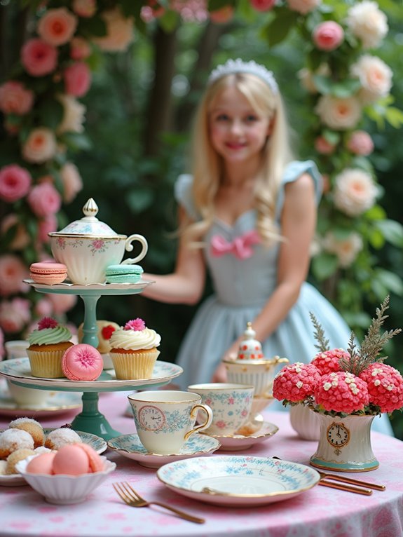 whimsical wonderland dessert display