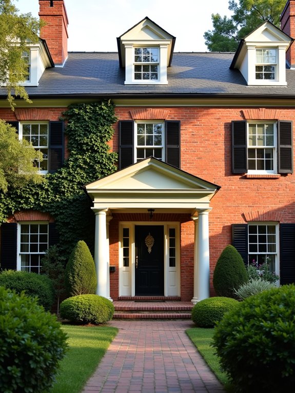 whitewashed brick exterior transformation