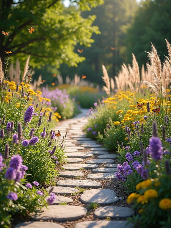 wide welcoming butterfly paths