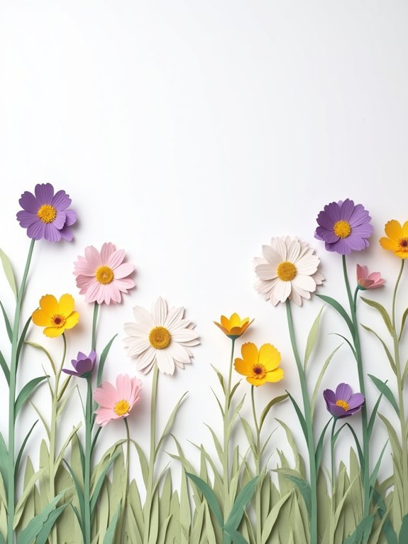 wildflower meadow wall display