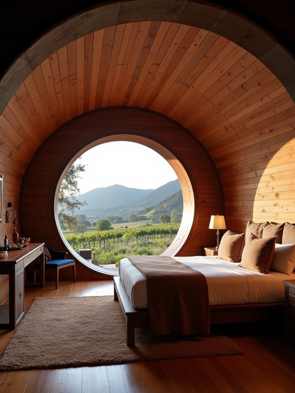 wine barrel accommodations experience