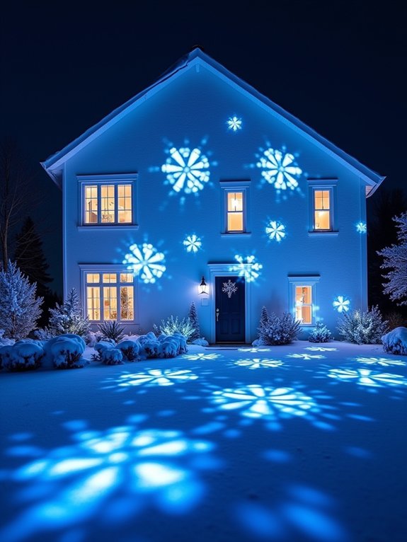 winter wonderland projector display