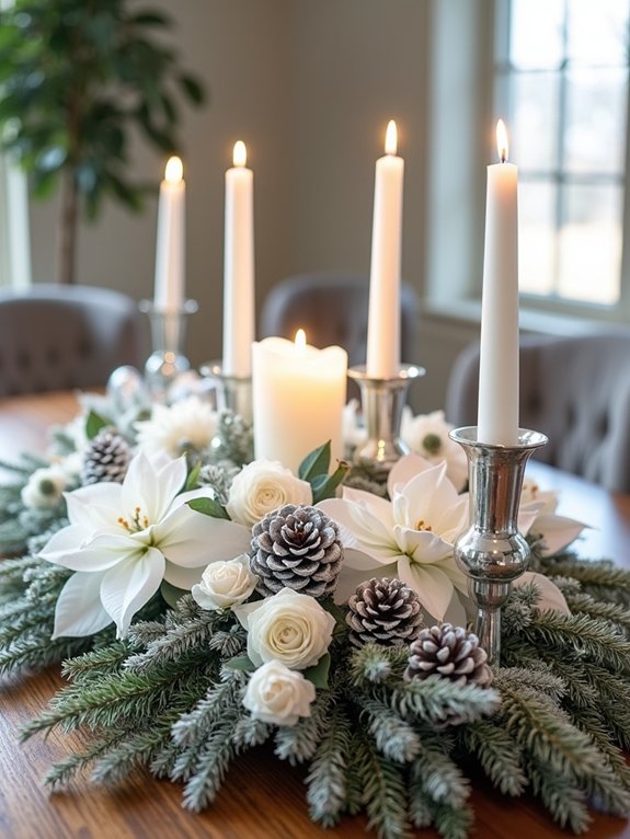 winter woodland centerpiece creation