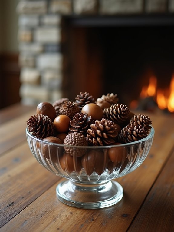 woodland inspired home decor displays