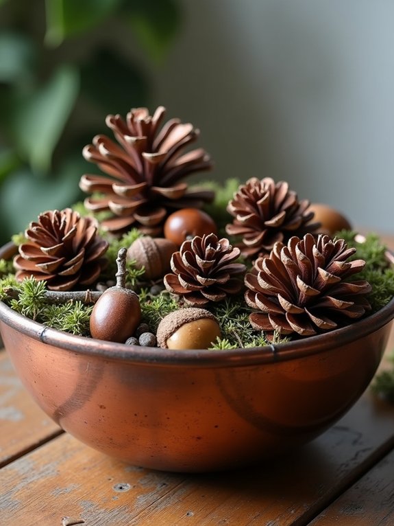 woodland inspired home decor displays