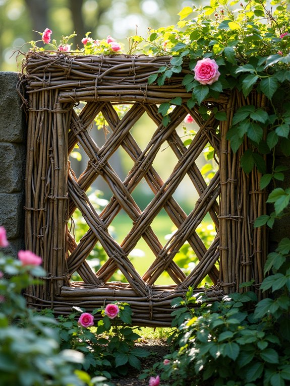 woven willow garden privacy