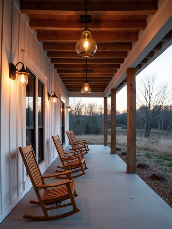 wraparound porch industrial lighting