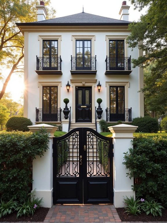 wrought iron colonial elegance