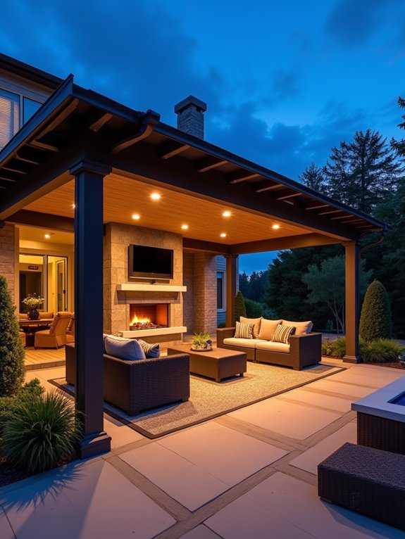 year round outdoor living space