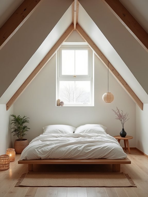 zen attic bedroom retreat