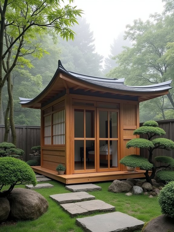 zen inspired garden retreat