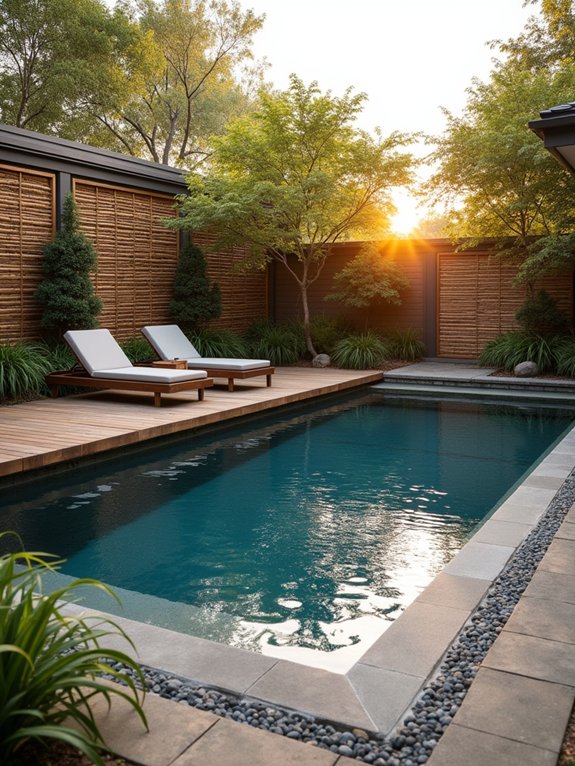 zen pool retreat elements