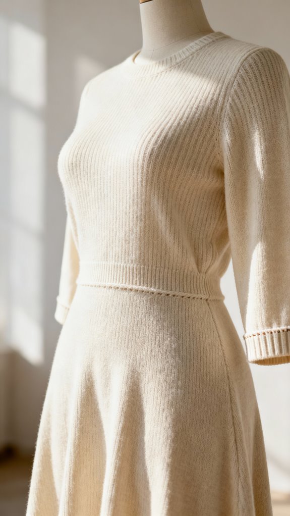 adaptable a line knit dress