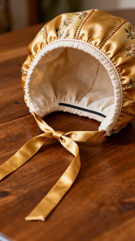 adjustable bonnets with ties