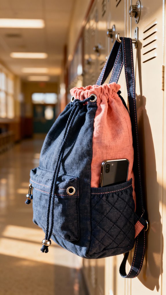 adjustable drawstring backpack design