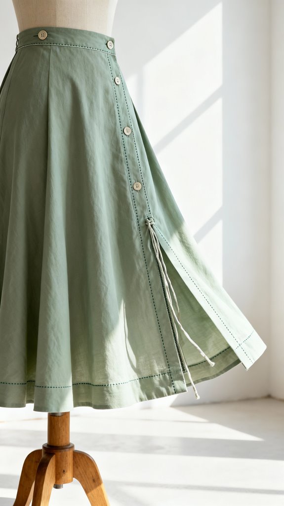 adjustable hemline dress technique
