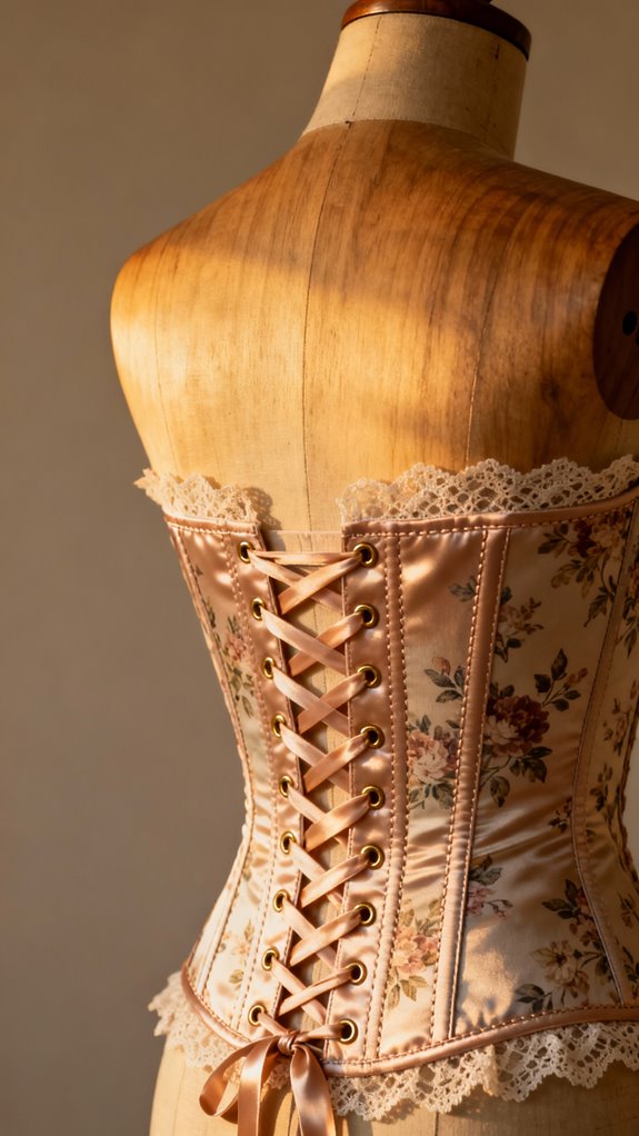 adjustable lace up corset design
