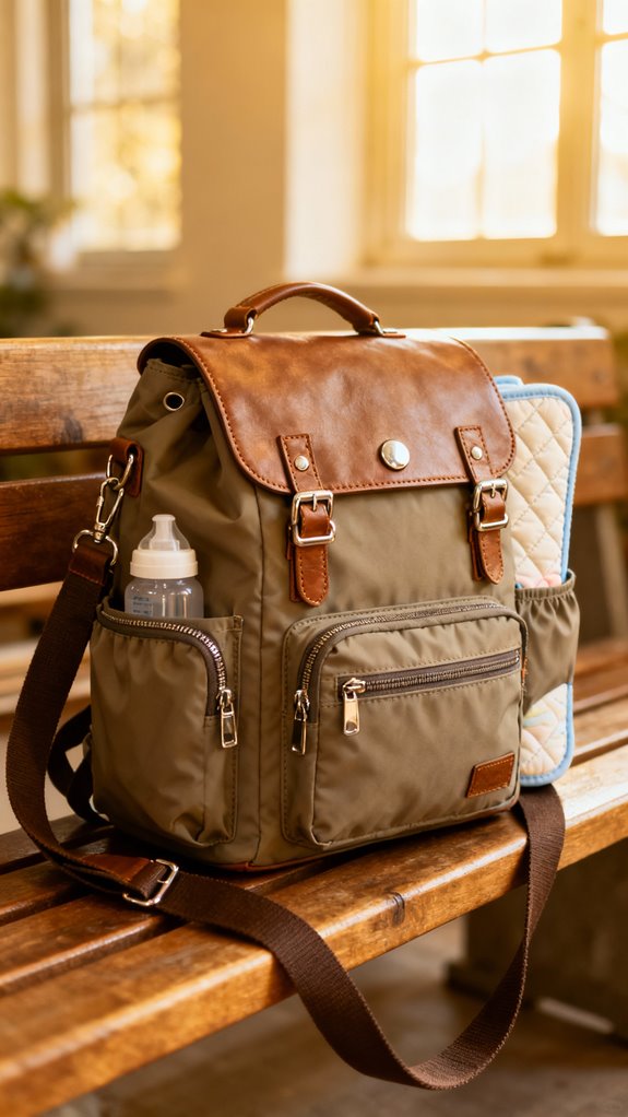 adjustable messenger diaper bag