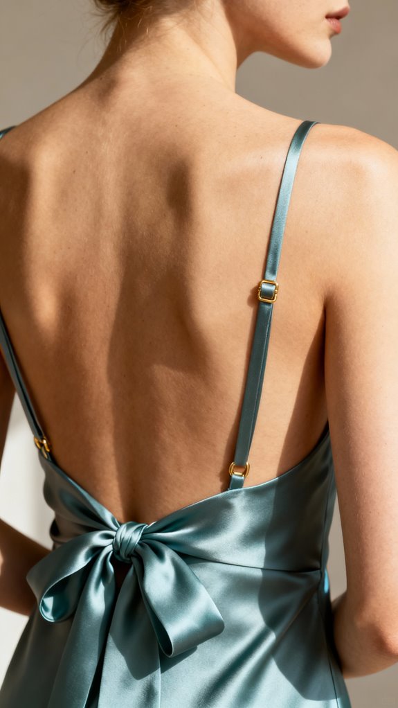 adjustable open back tube top