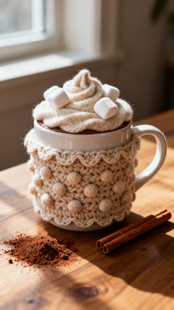 adorable amigurumi hot cocoa