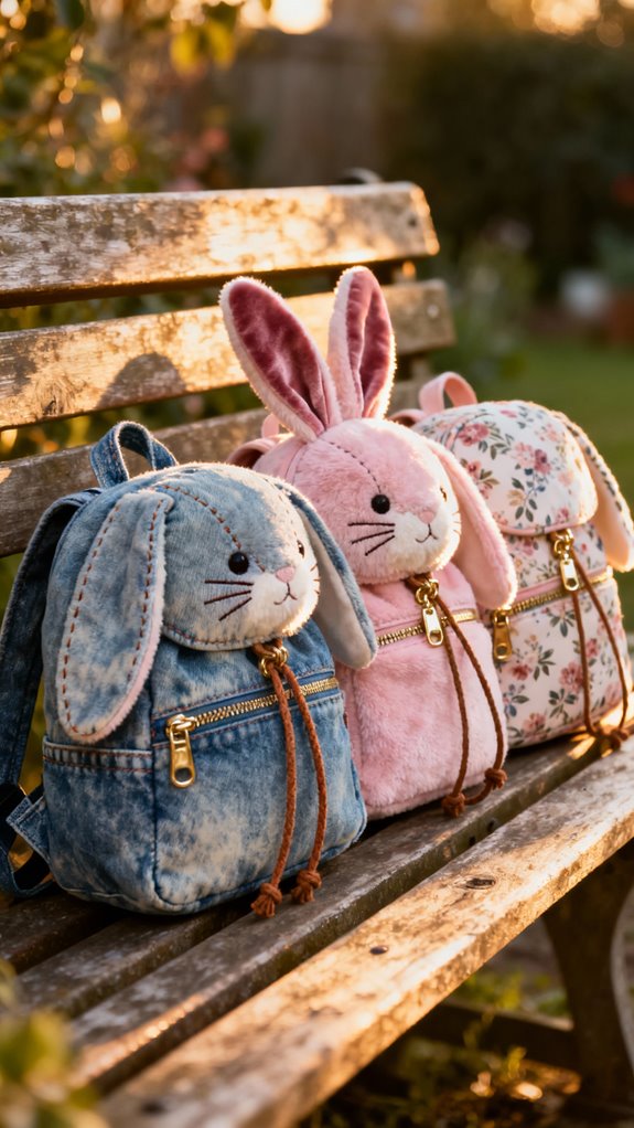 adorable functional bunny backpacks