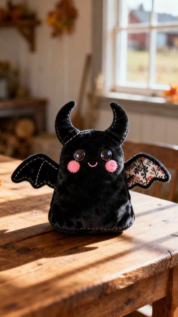 adorable stuffed bat plush