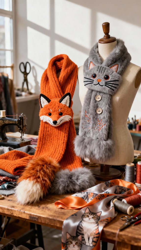 animal themed scarf patterns