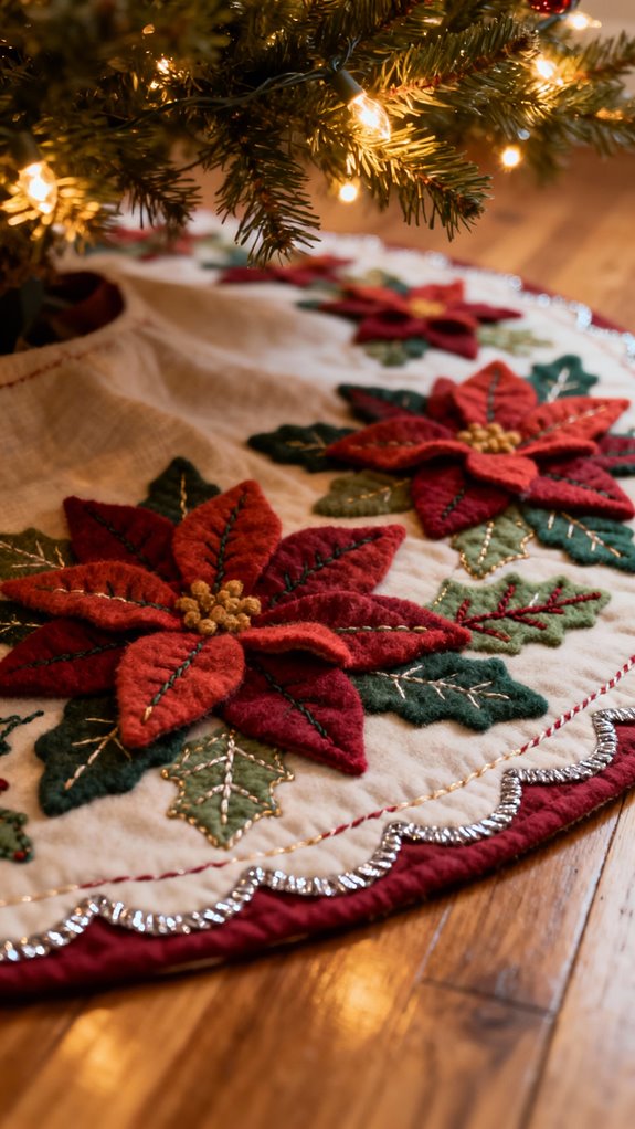 appliqu holiday tree skirts