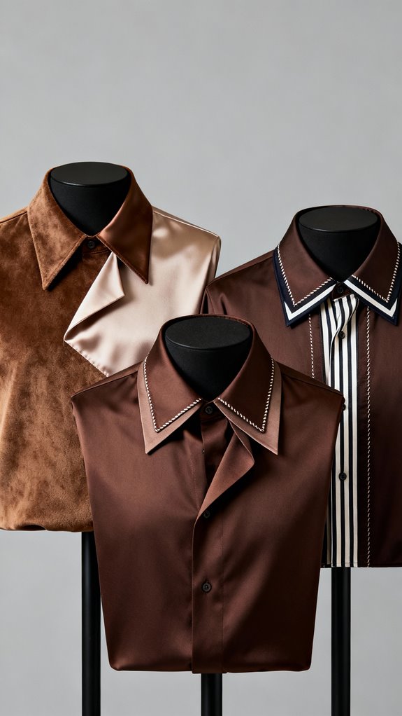 asymmetrical reversible collar design
