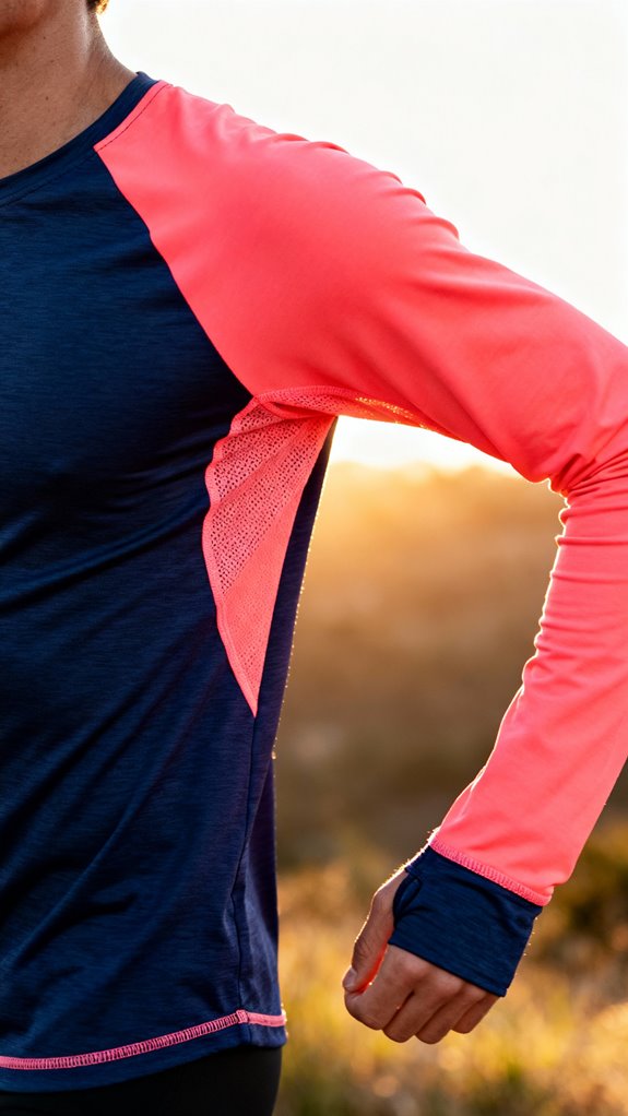 athletic raglan sleeve top