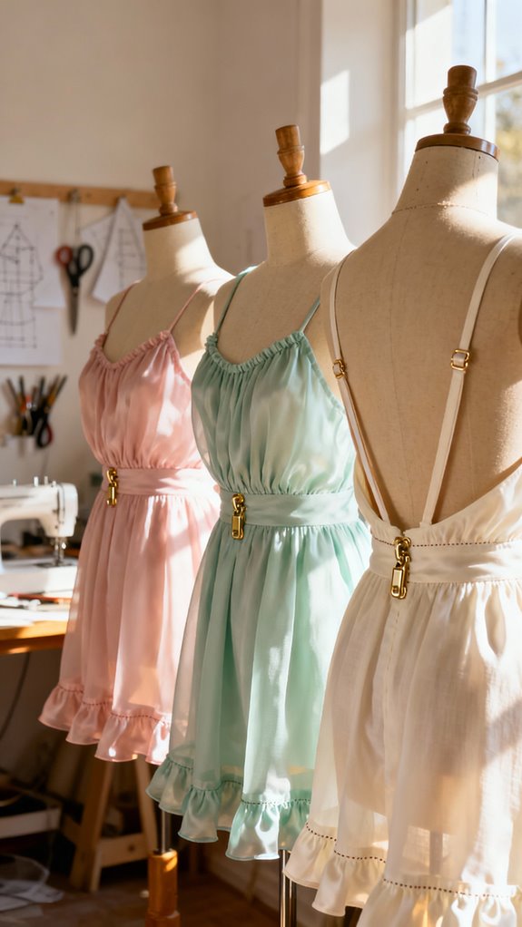 backless adjustable babydoll dress